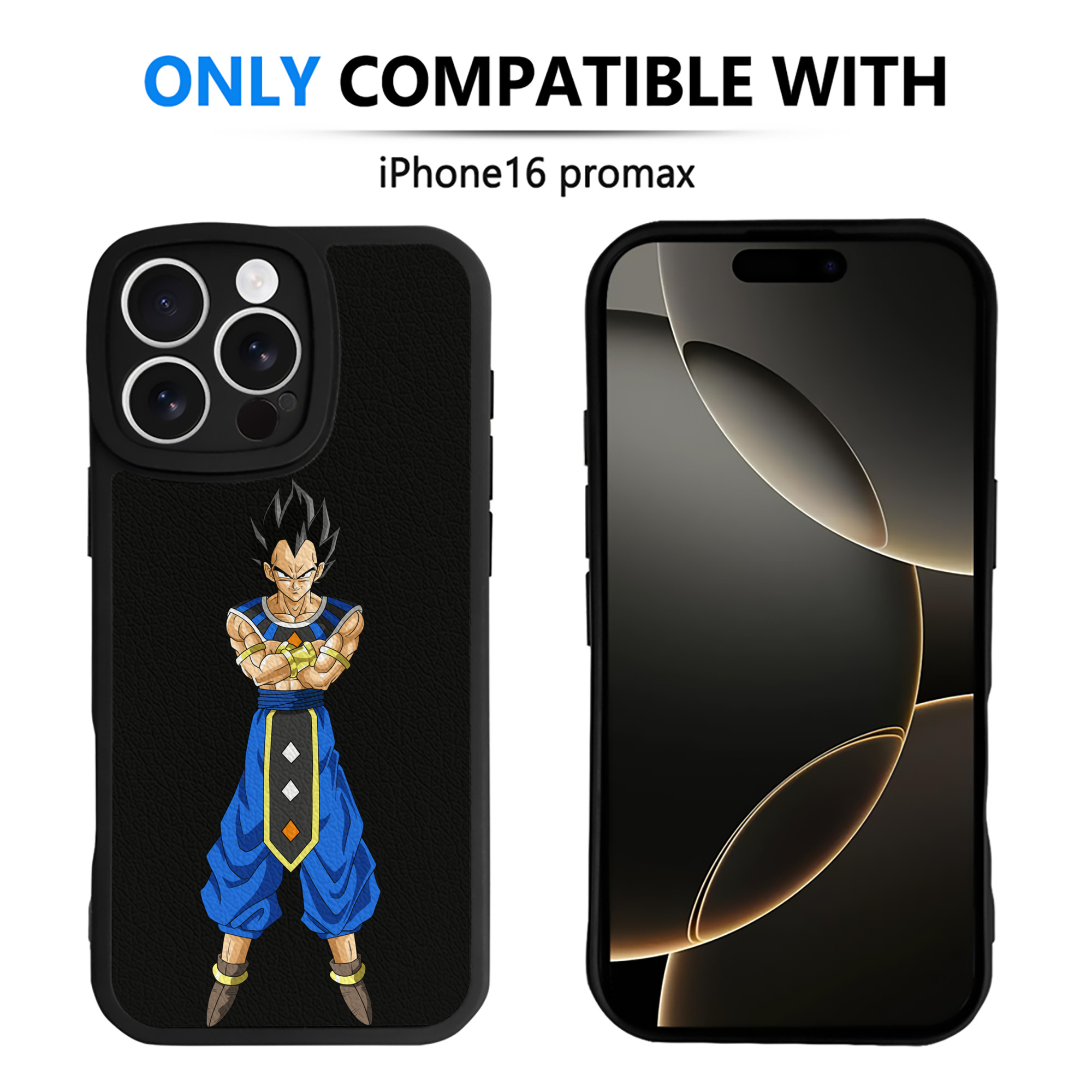 （画像用） ドラゴンボール ベジータ四世（Bejīta Yonsei）DRAGON BALL Vegeta IV 【iPhone 16シリーズ対応】シリコンスマホケース（レザー調） 材質：シリコン